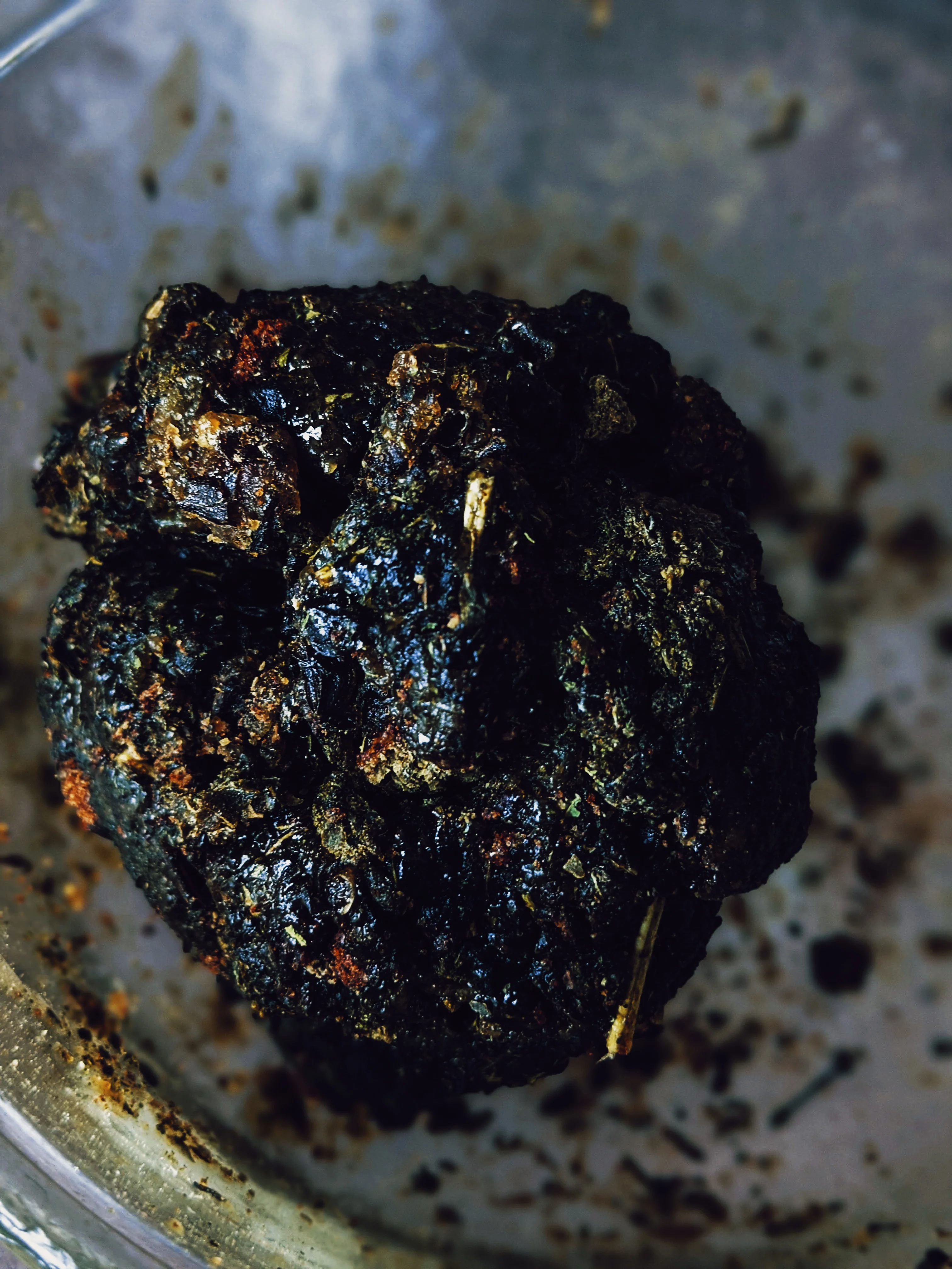 Inchoate Neri-Koh Incense. Zaatar, Malawi camphor basil, scented geranium, black sage, roses (alba, moss, damask, musk, and gallica), apricots, cardamom, wild fir balsam and red spruce boughs. - Image 3